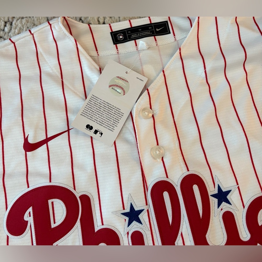 Nike Authentic Philadelphia Phillies Kyle Schwarber #12 MLB Jersey Men’s Sz: XL - Picture 5 of 9